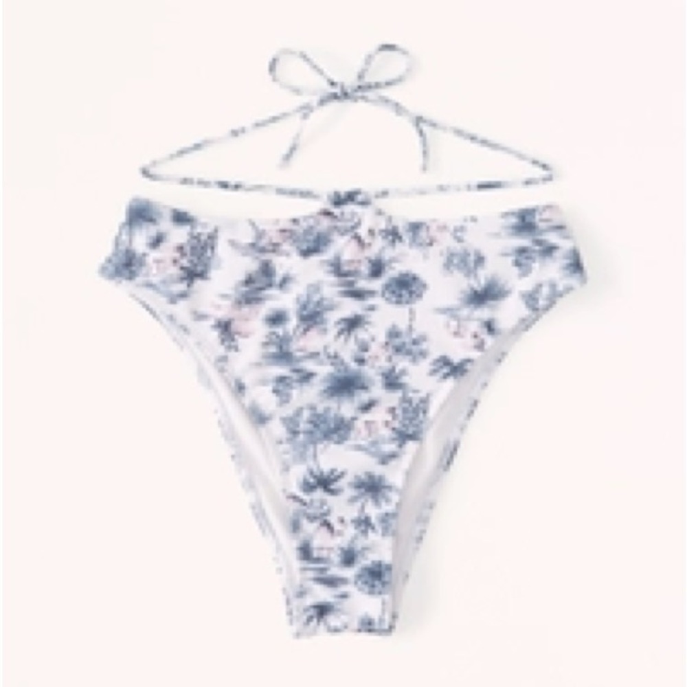 Abercrombie M tie back high waisted cheeky Bikini Bottom